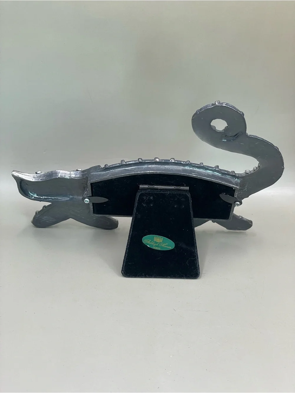 Vintage 1997 Metal Pewter Cat Frame By Ashleigh Manor Kitten Taiwan 3x1.5”